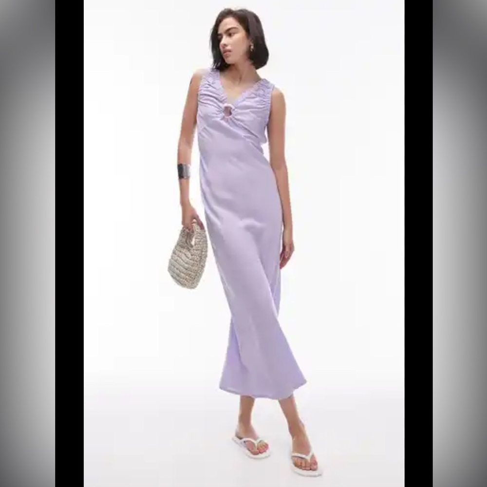 Topshop Purple Sleeveless Sheath Dress for Weddings
